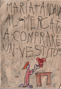 Maria andava al mercato a comprare un vestito